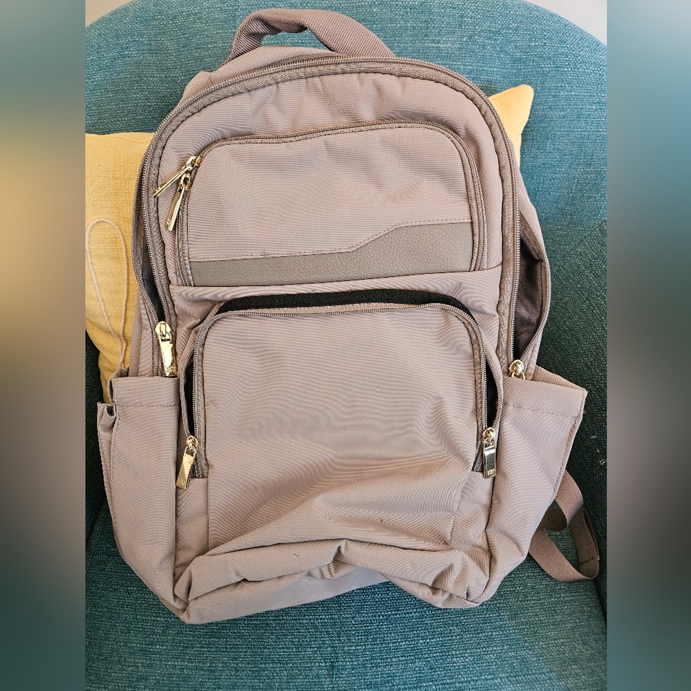 Taupe Work Backpack